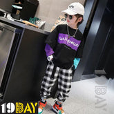 Noir Nobility Elegant Black Oversized Tees for Kids